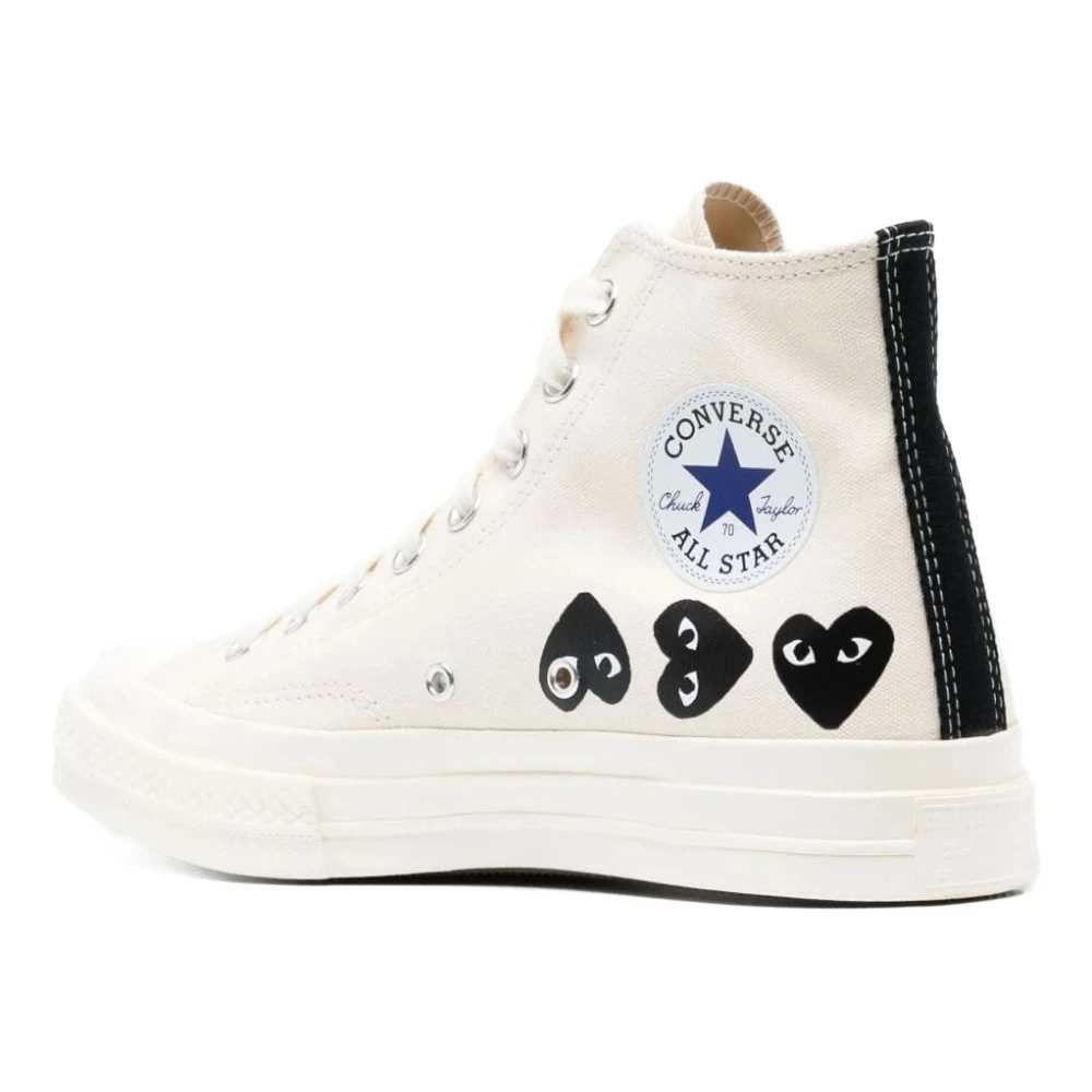 Comme des Garçons Play Ct70 Multi Heart Hi Top Schoenen Heren Schoenen Wit