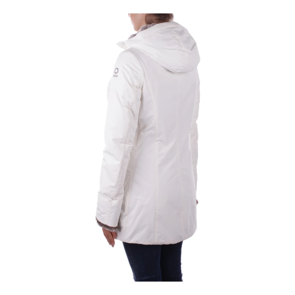 Suns Beige Hoodie met Rits Beige Dames