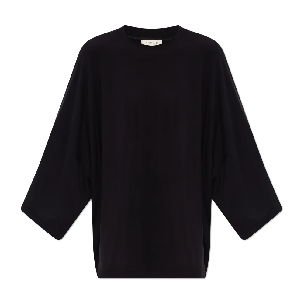 The Mannei Oversized T-shirt 'Malibu' Black Dames