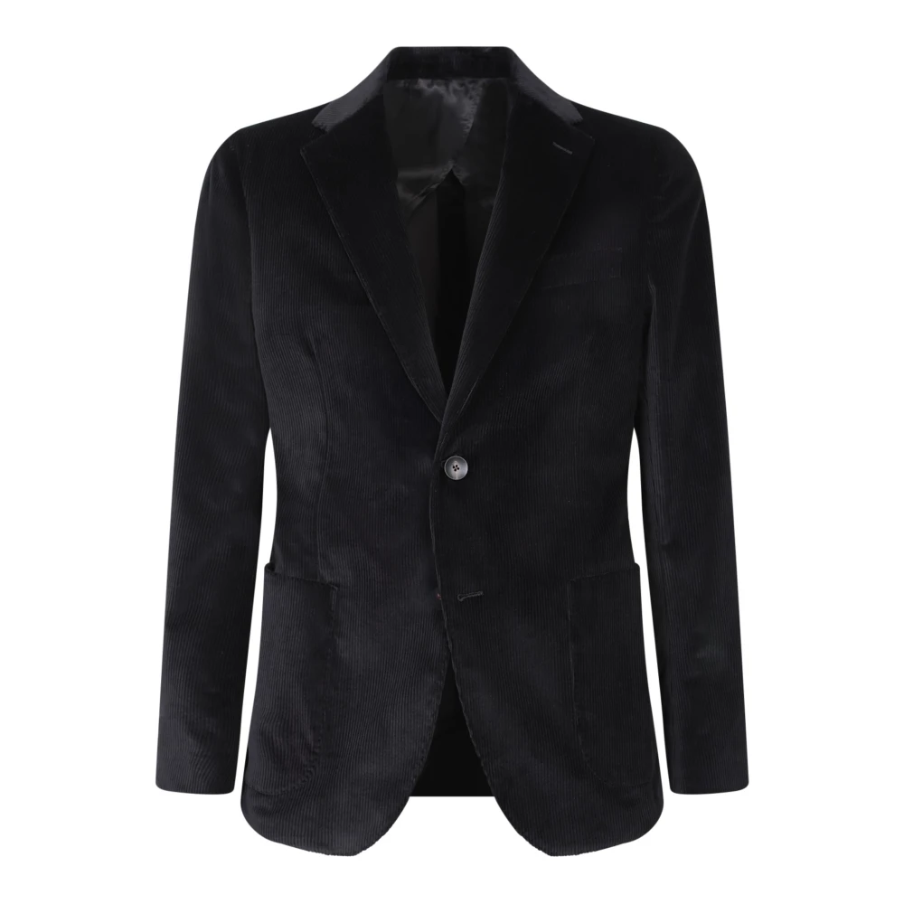 Lardini Zwarte Blazer voor Mannen Black Heren