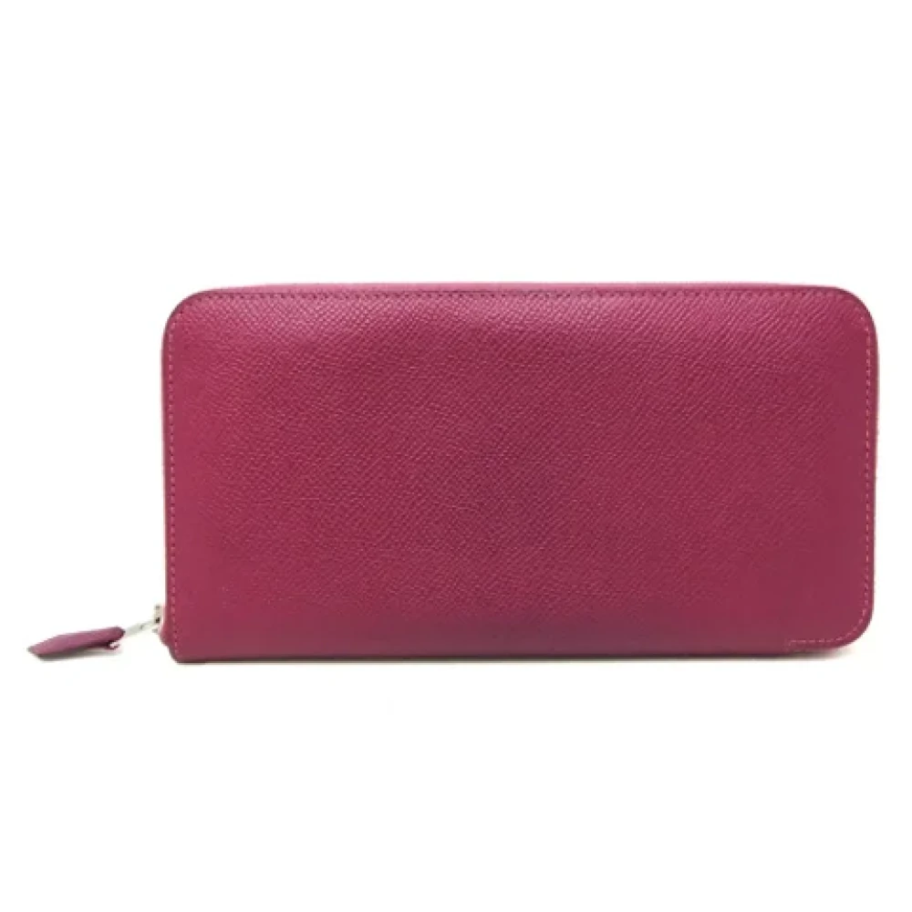 Hermès Vintage Pre-owned Leather wallets Purple Dames