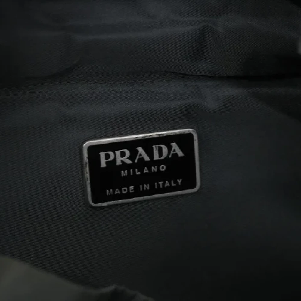 Prada Vintage Pre-owned Fabric backpacks Gray Dames