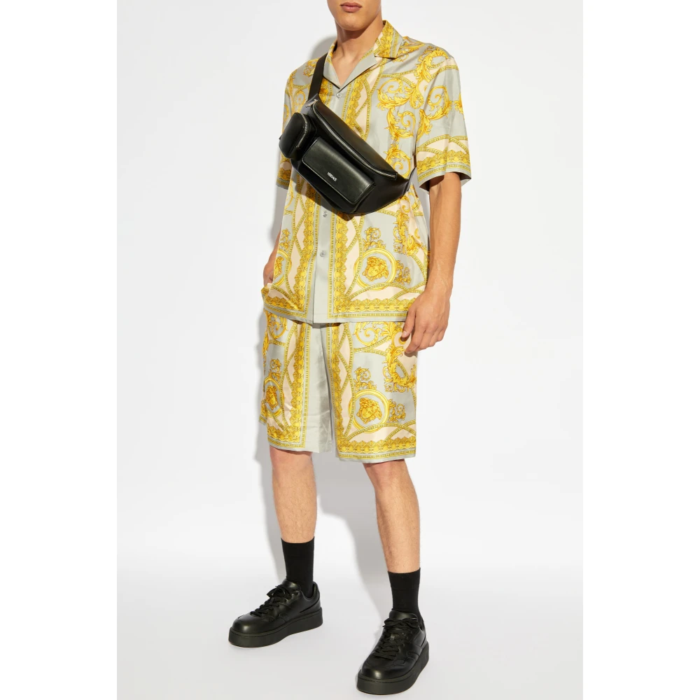 Versace Zijden shorts Beige Heren