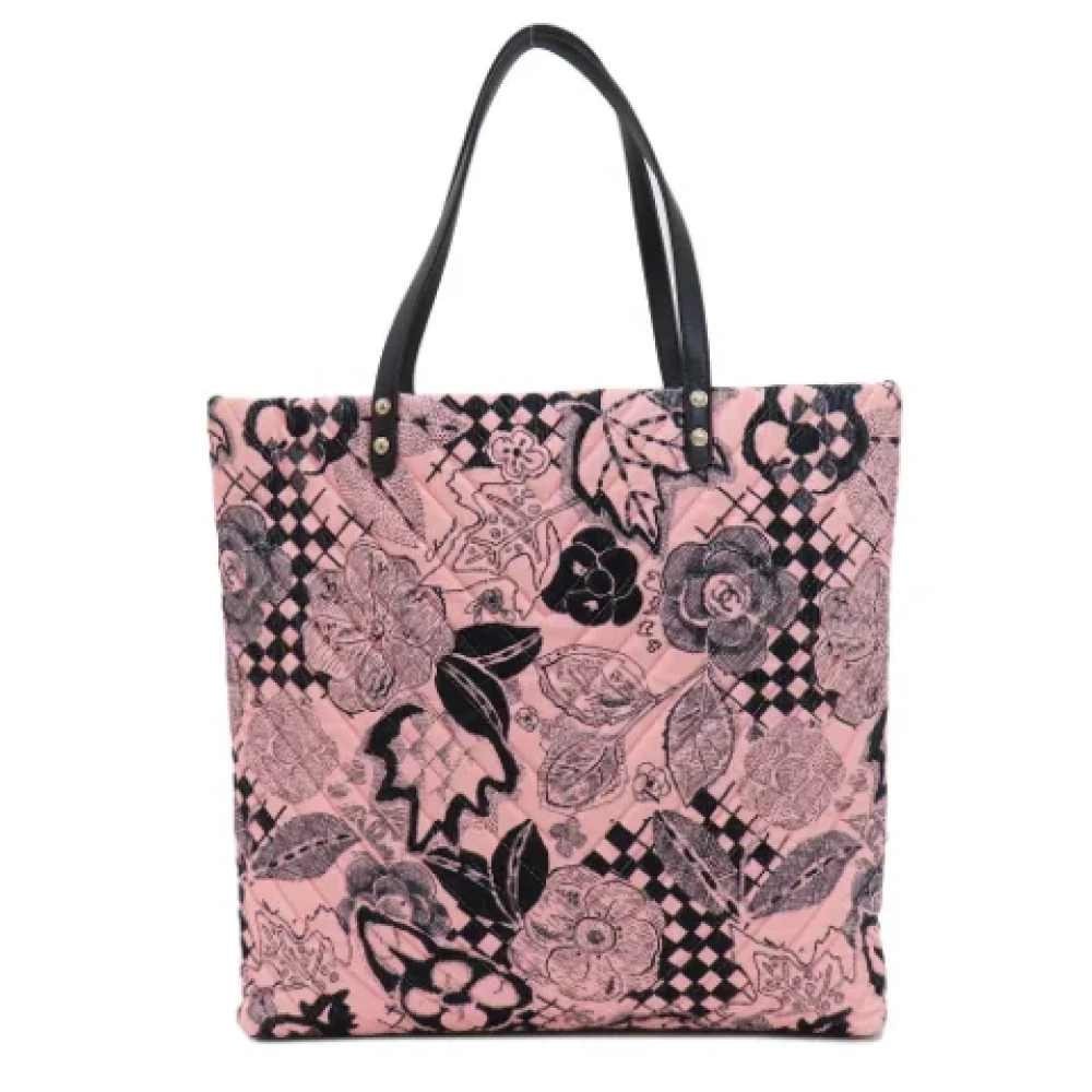 Chanel Vintage Pre-owned Cotton totes Pink Dames