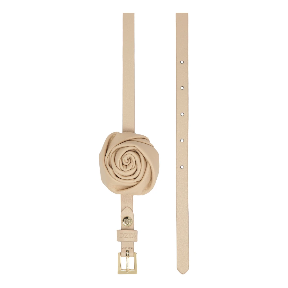 Kazar Beige riem met bloemmotief Beige Dames
