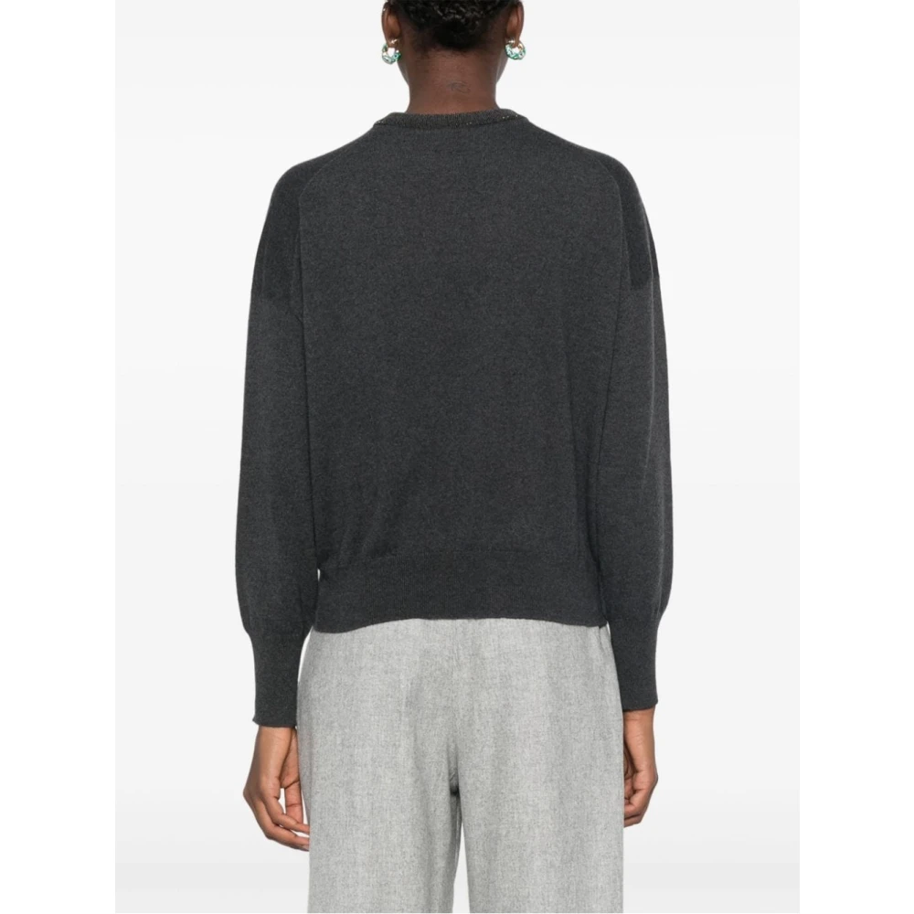 BRUNELLO CUCINELLI Stijlvolle Dames Gebreide Kleding Collectie Gray Dames