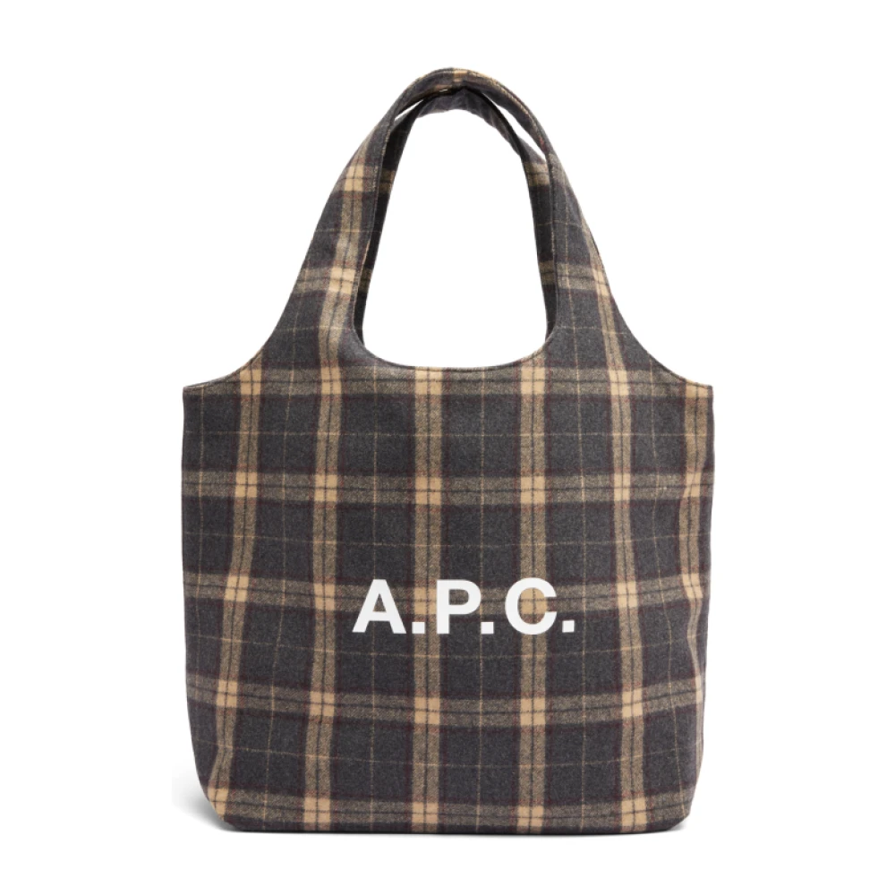 A.p.c. Ninon Handtas Wolmix Unisex Gray Dames