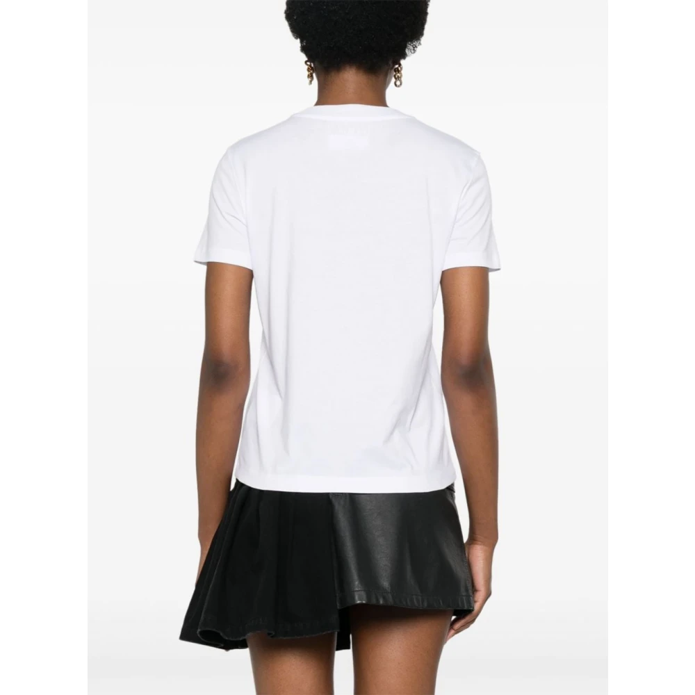 Versace Jeans Couture Witte T-shirts & Polo's voor vrouwen White Dames