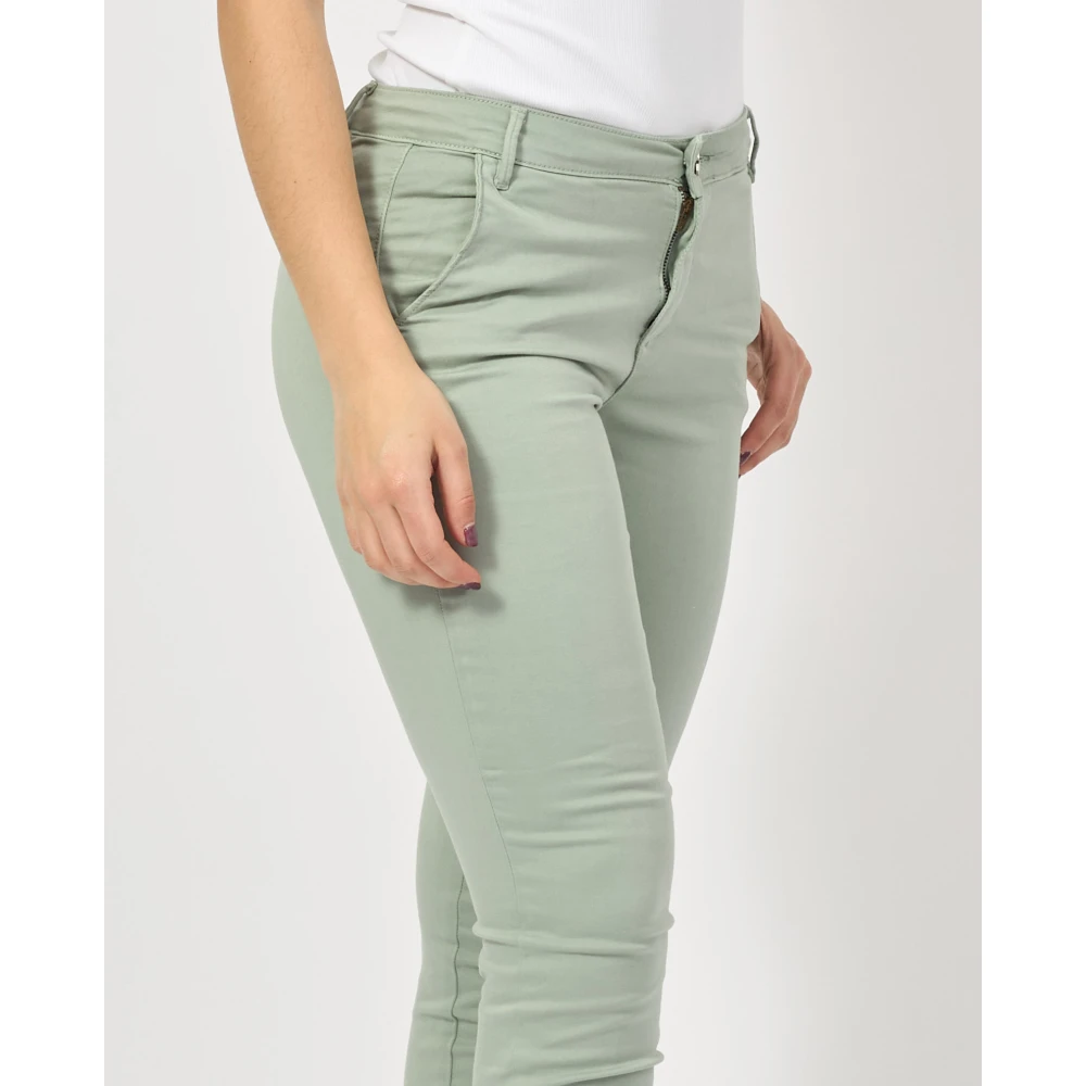 Fracomina Groene Carrot Mom Fit Broek Green Dames