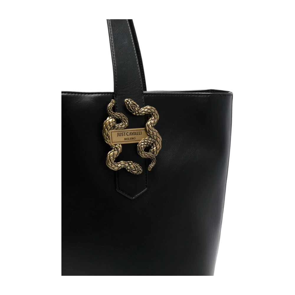 Just Cavalli Zwarte Schoudertas voor Vrouwen Black Dames