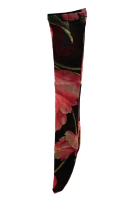 Multicolor Floral Tulip Nylonstrumpor