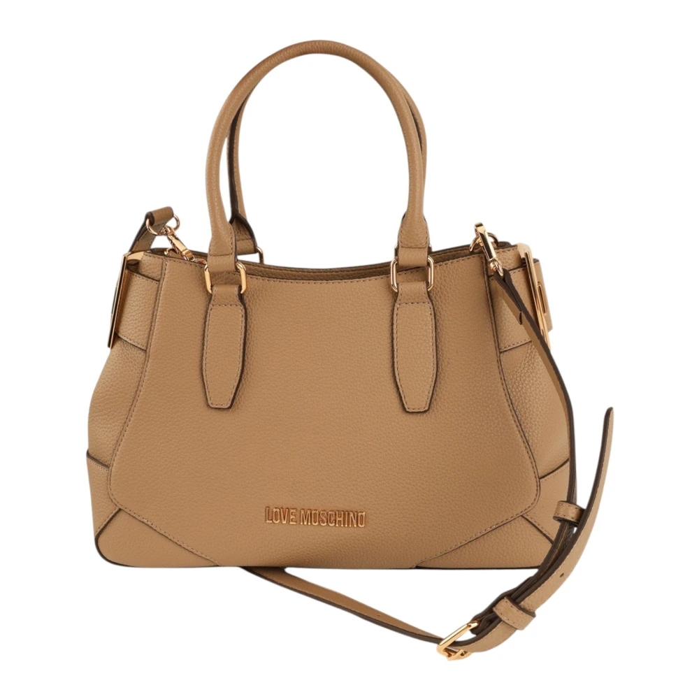 Love Moschino , Shopping Bags, Female, Beige, One Size, Tote Bag - Image 3
