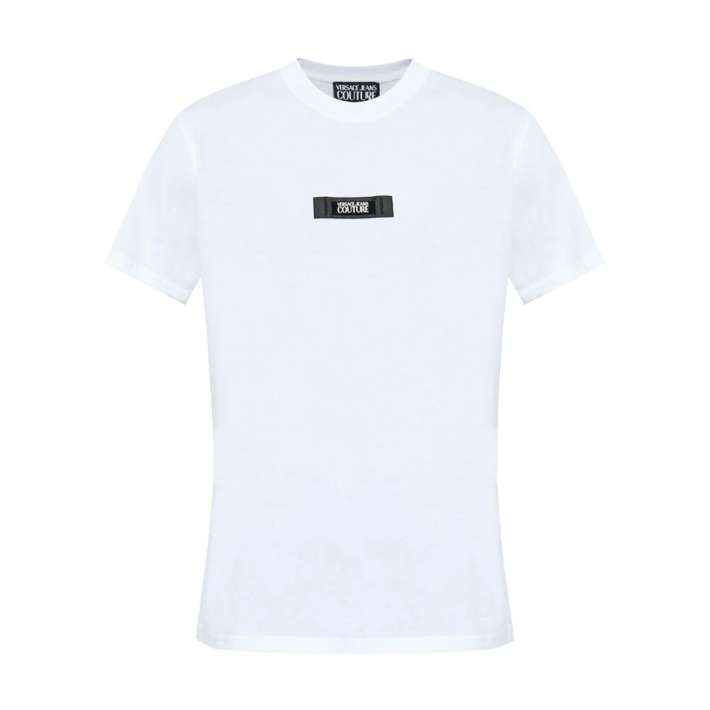 Versace Jeans Couture Witte T-shirt met Versace Jeans Logo White Heren