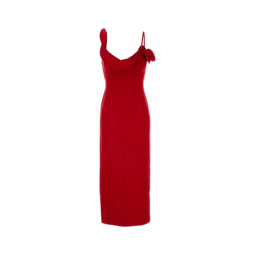 Magda Butrym Rode Jurk Aw24 Elegante Stijl Red Dames