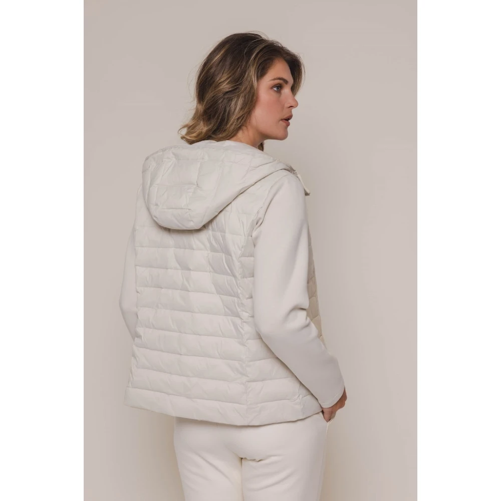 Rino&Pelle Gewatteerde Mix Jas Romee Beige Dames