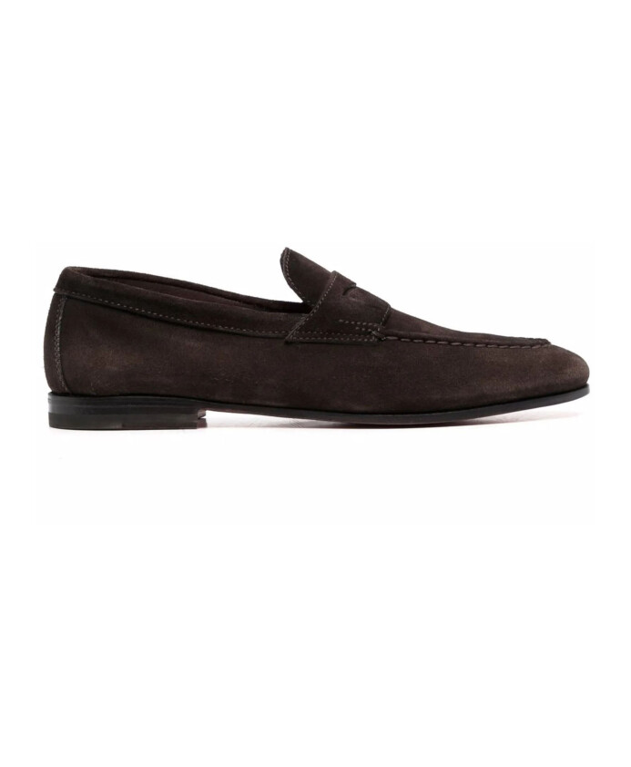 mocassins-penny-en-daim-marron