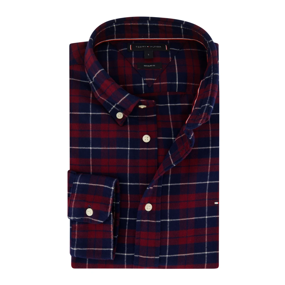 Tommy Hilfiger Casual Rood Overhemd Red Heren