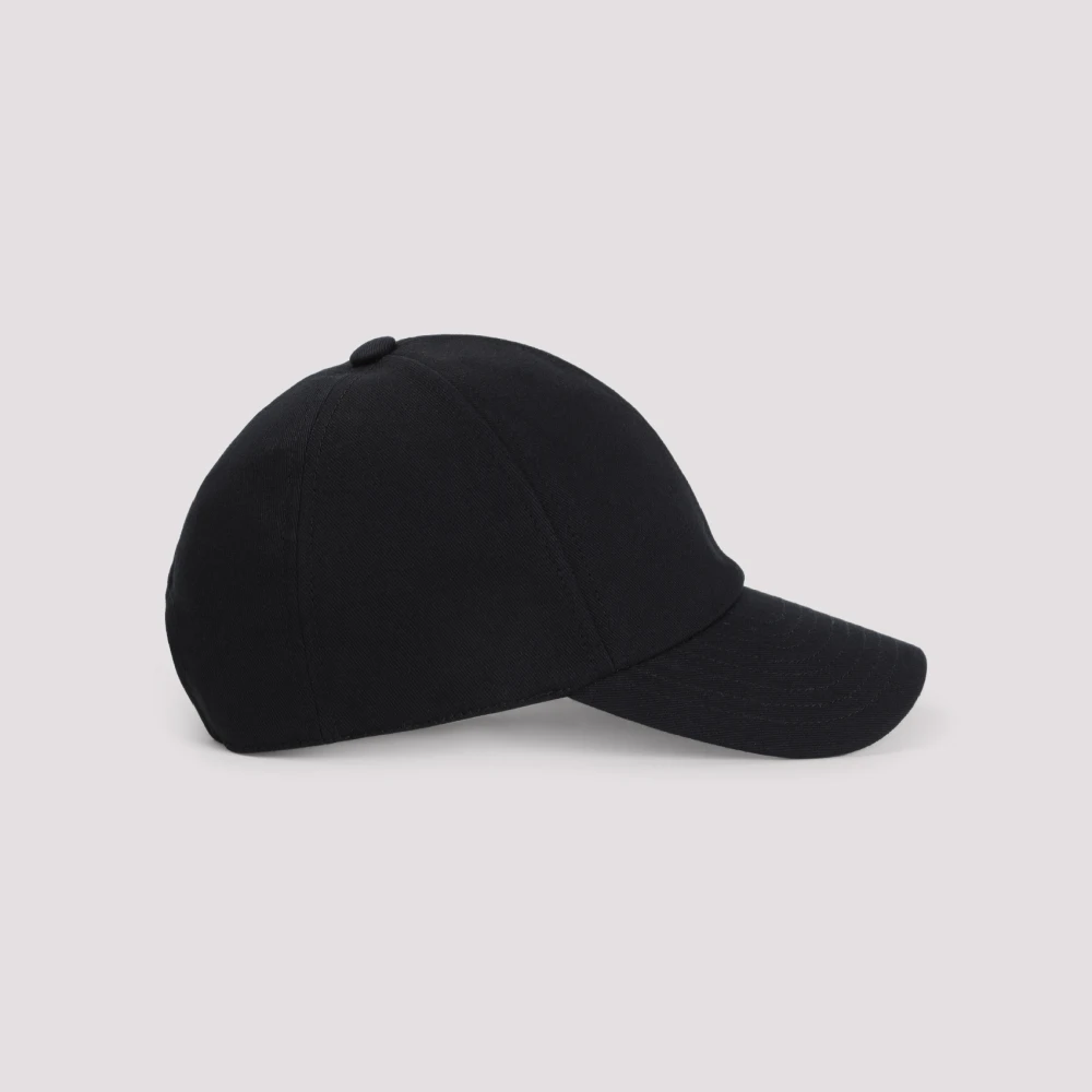 Courrèges Zwarte Katoenen Modehoed Black Dames