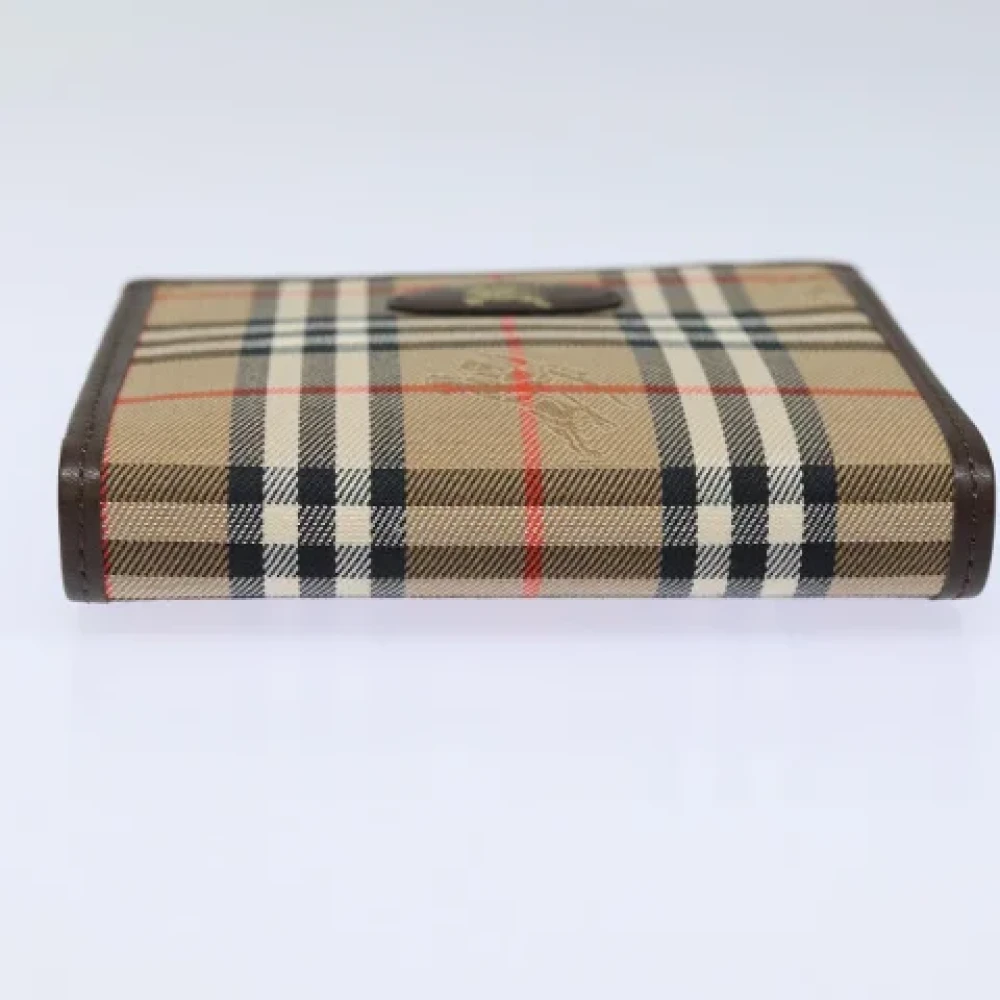 Burberry Vintage Pre-owned Canvas wallets Beige Dames