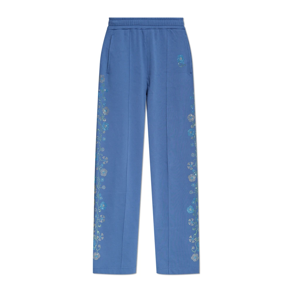 Kenzo Sweatpants met glinsterende applicaties Blue Dames