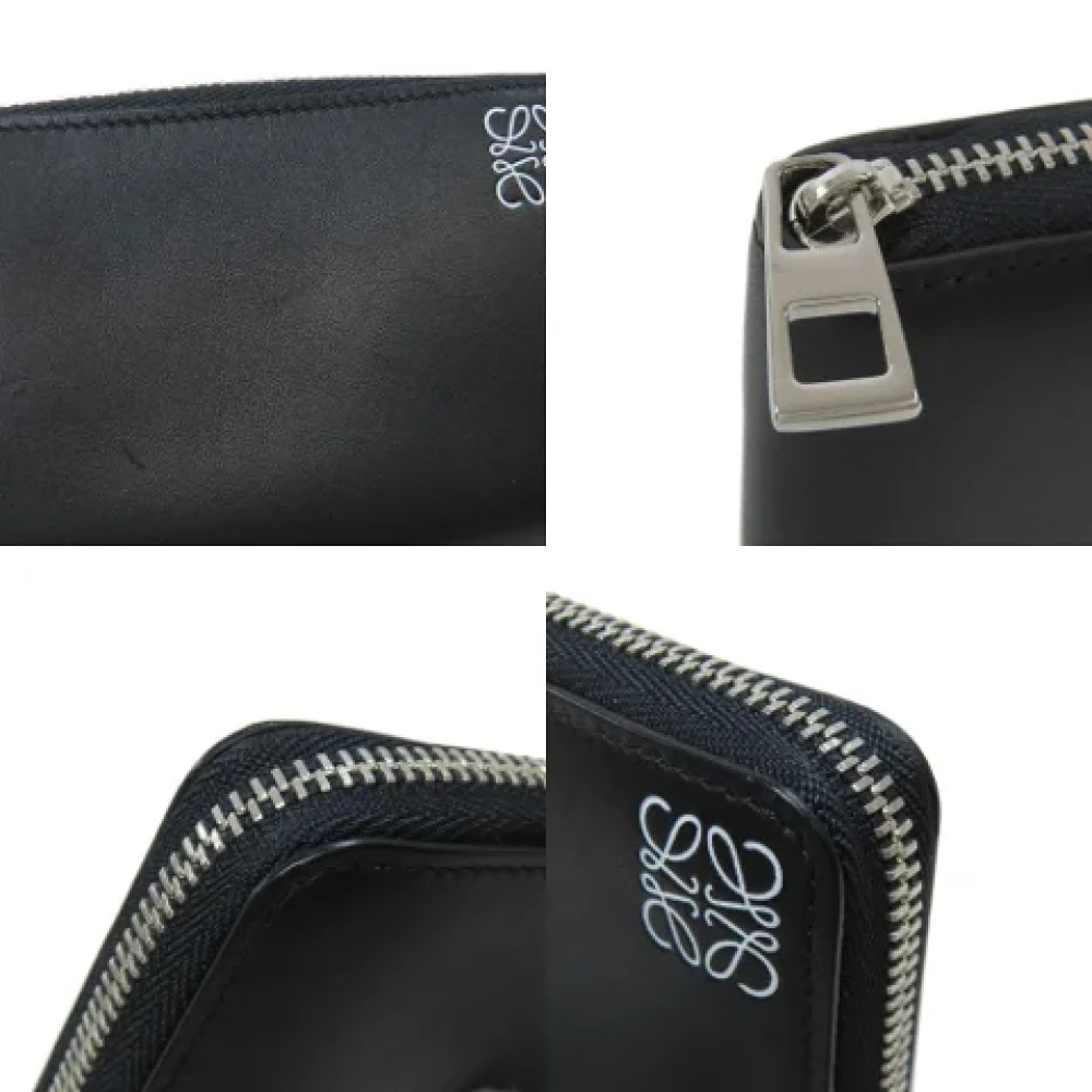 Loewe Pre-owned Leather wallets Black Dames