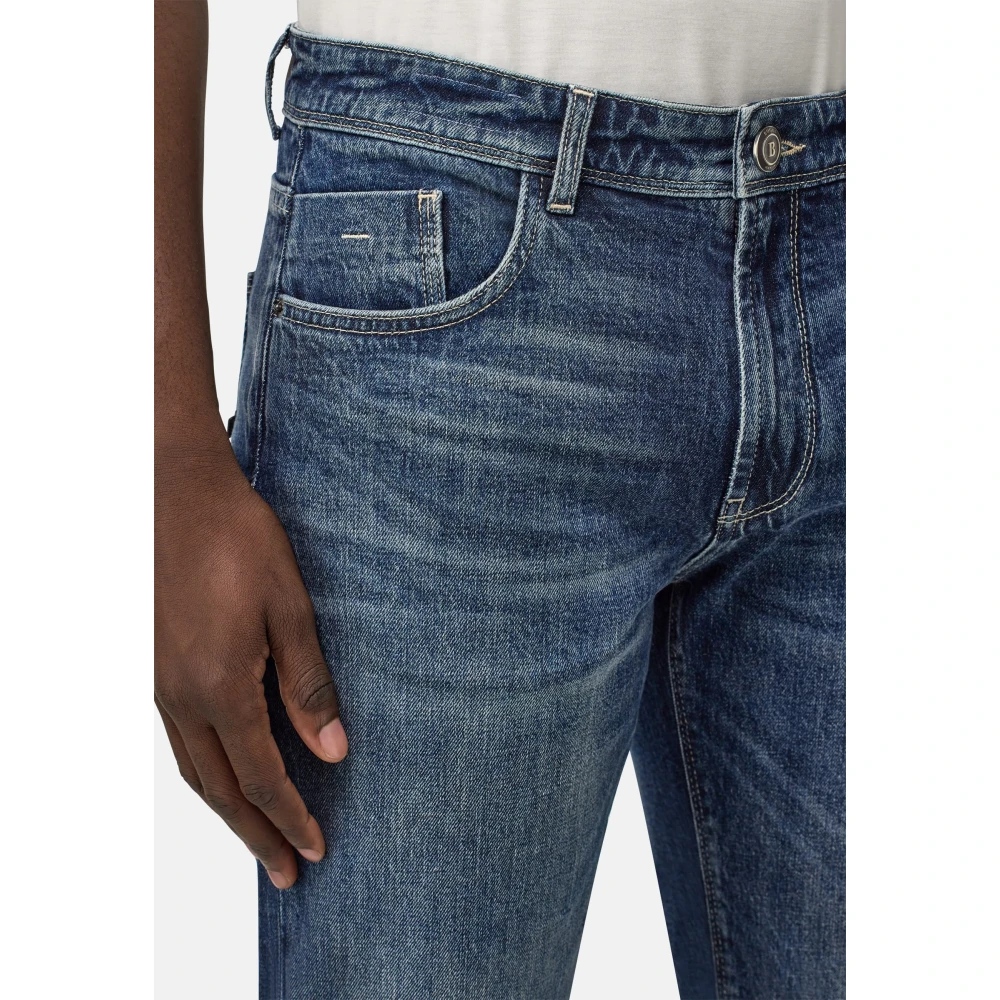 Boggi Milano Stretch Denim Jeans Blue Heren