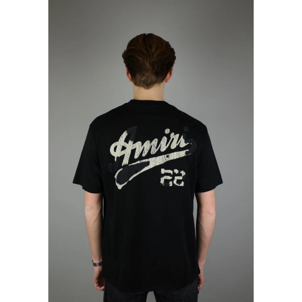 Amiri 22 Jersey T-Shirt Black Heren