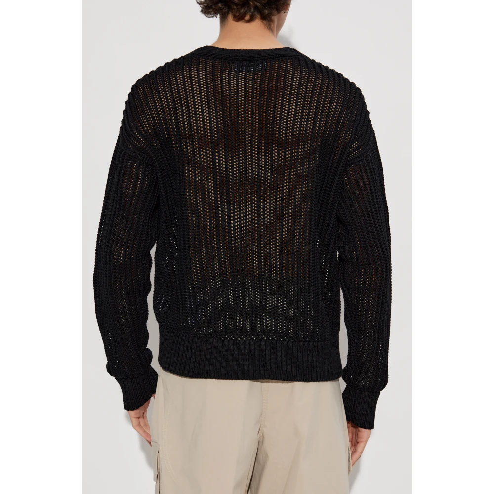 Dsquared2 V-hals trui Black Heren