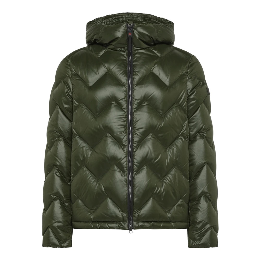 Peuterey Men's Green Puffer Jacket With Down Fill