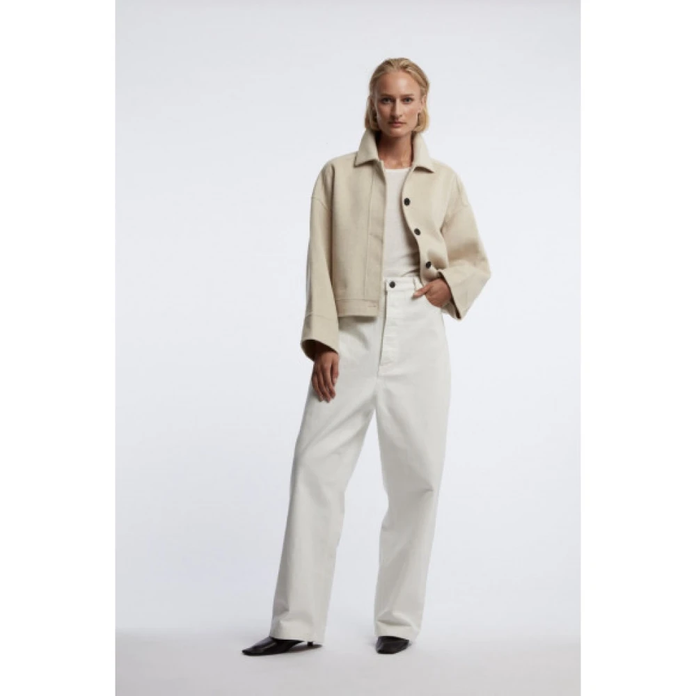 One & Other Stijlvolle wollen jas Beige Dames