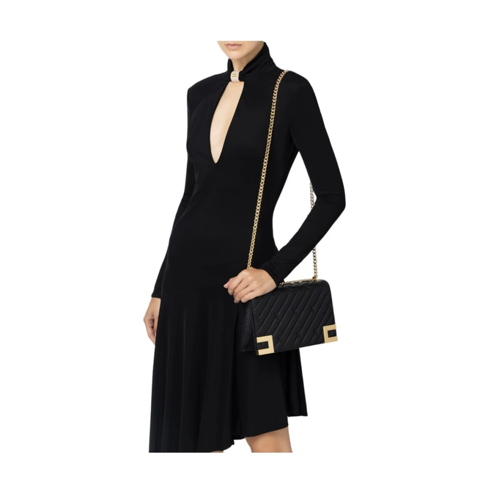 Elisabetta Franchi Stijlvolle Handtas voor Trendy Vrouwen Black Dames