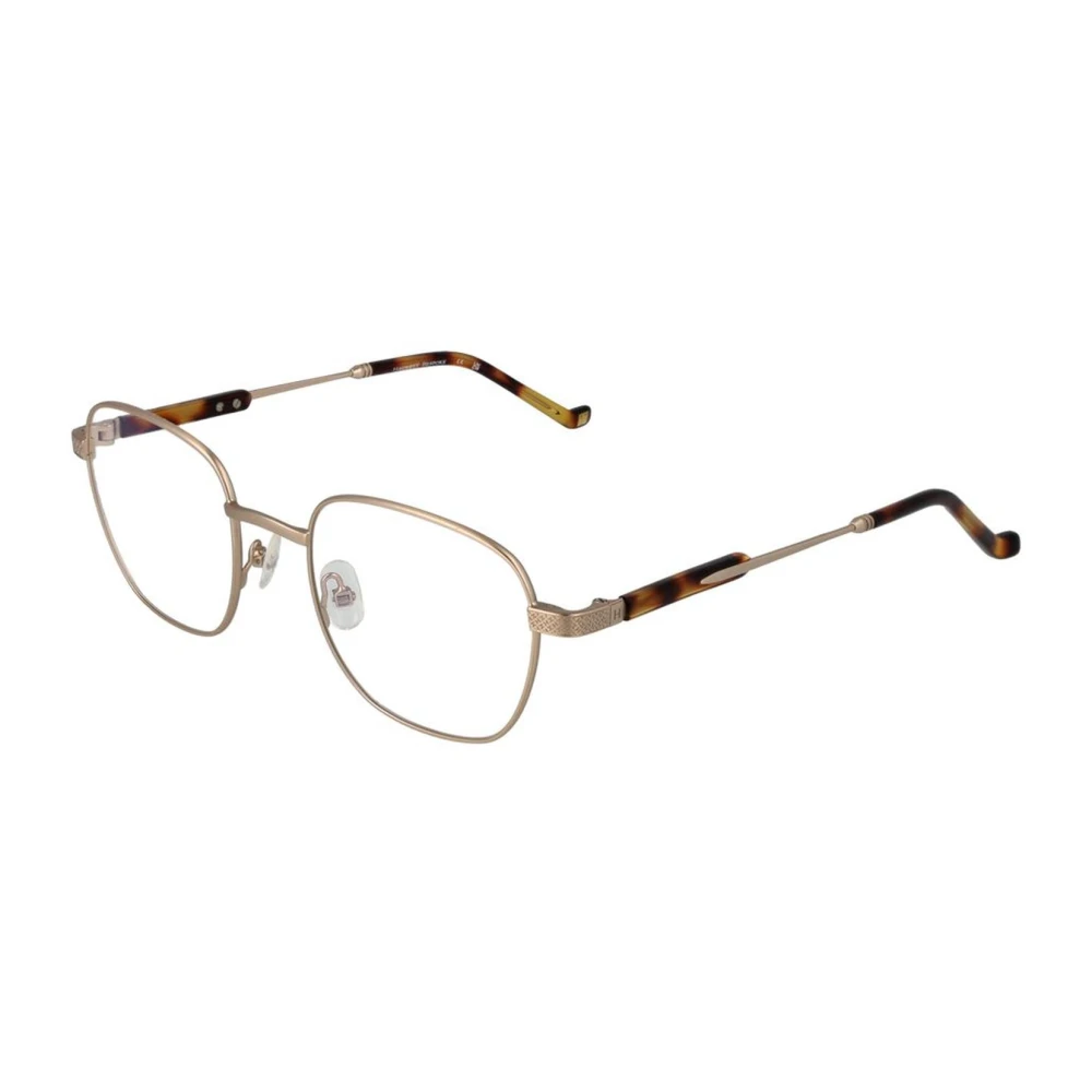 Hackett Gouden Metalen Optische Frames met Blauw Filter Gray Heren