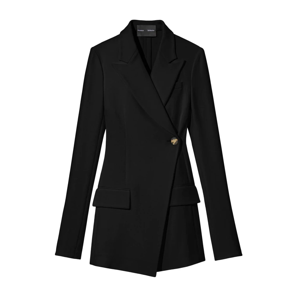 Proenza Schouler Black Crepe Blazer - Female - Blazers - Xs - Jackets