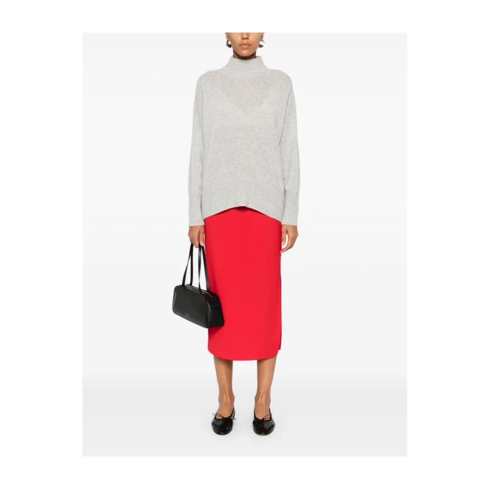 allude Lichtgrijze Kasjmiertrui Melange Effect Gray Dames