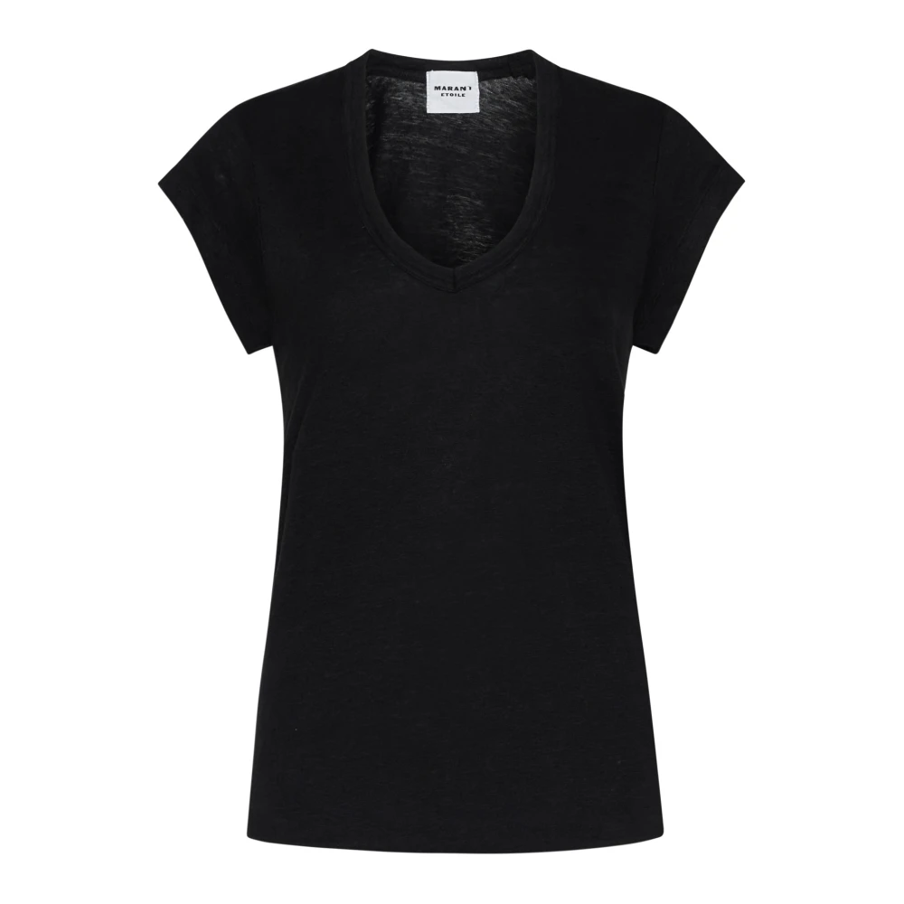 Isabel Marant Étoile Zwarte T-shirts en Polos Zankou-GC Black Dames