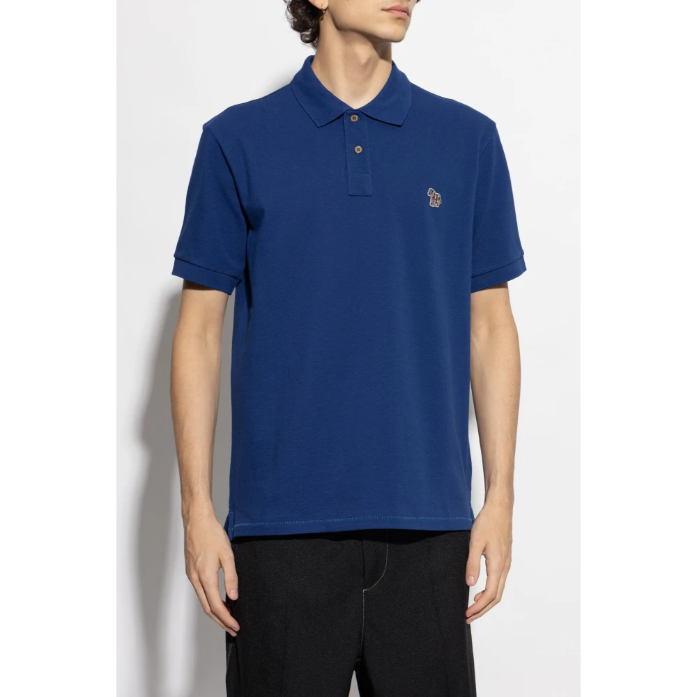 PS By Paul Smith Katoenen polo Blue Heren