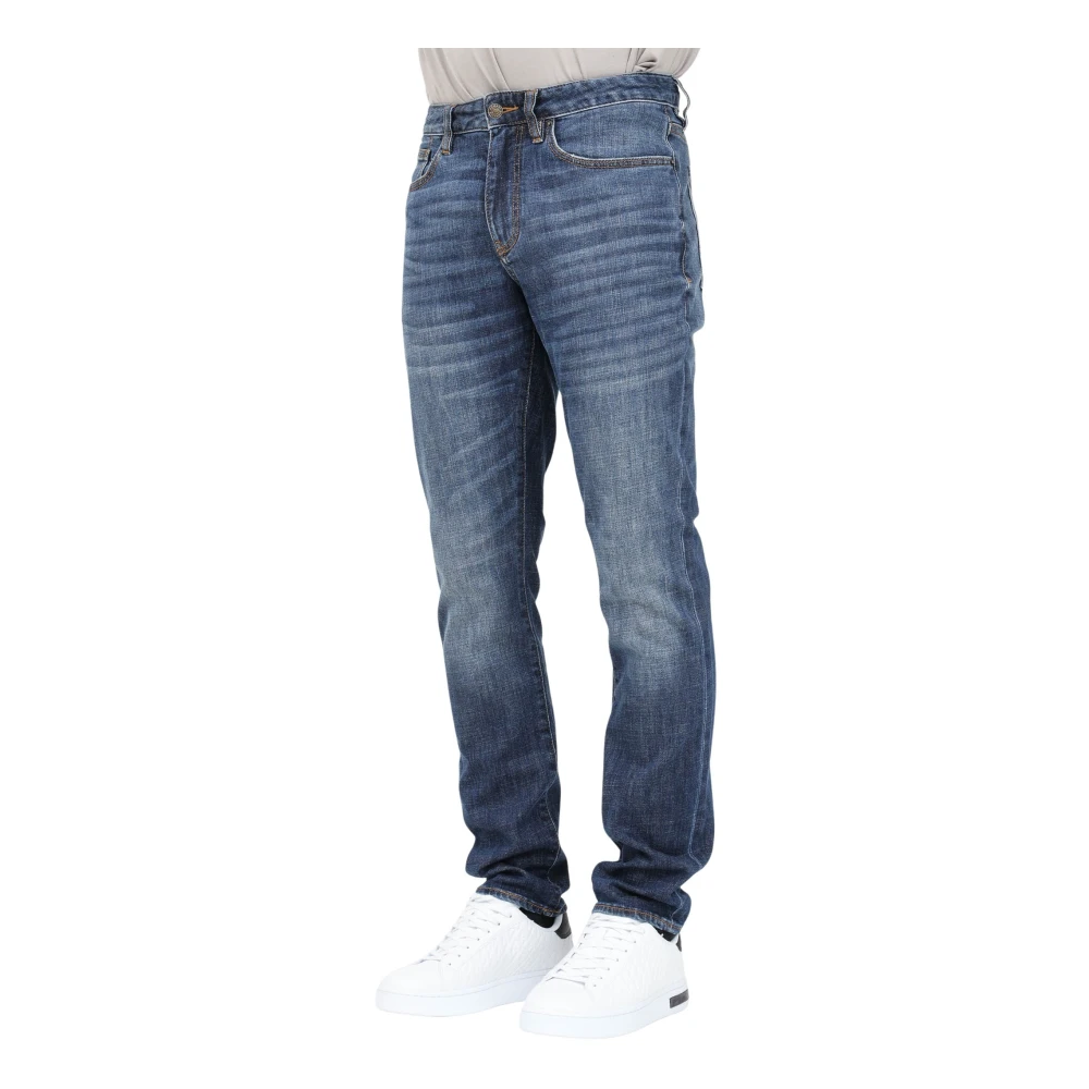 Armani Exchange Slim Fit Blauwe Denim Jeans Blue Heren