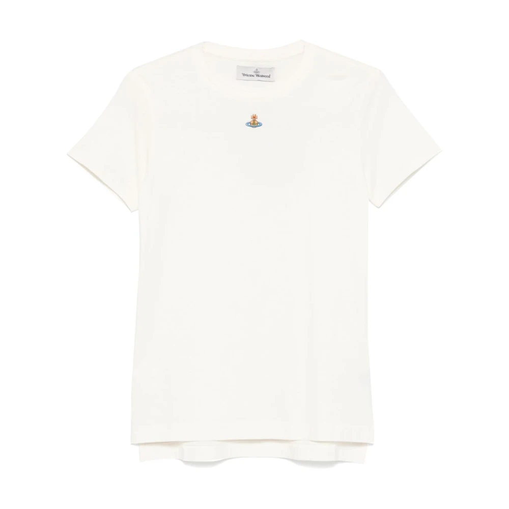 Vivienne Westwood Vita Orb Logo T-shirts och Polos White, Dam