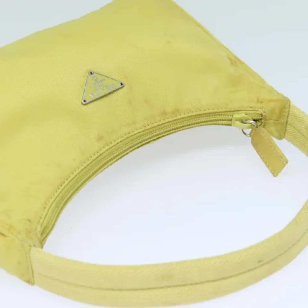Prada Vintage Pre-owned Nylon pouches Yellow Dames