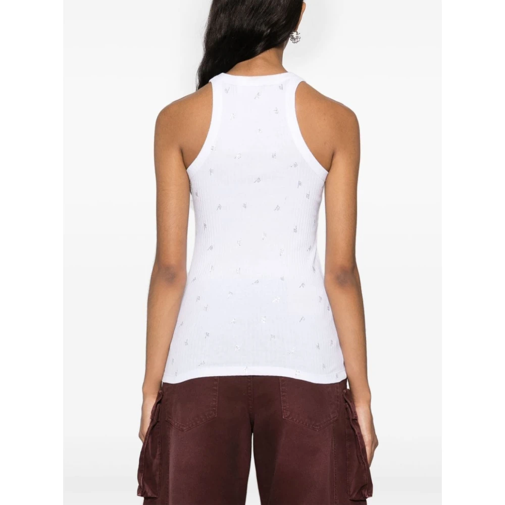 The Attico Witte T-shirts Polos voor vrouwen White Dames
