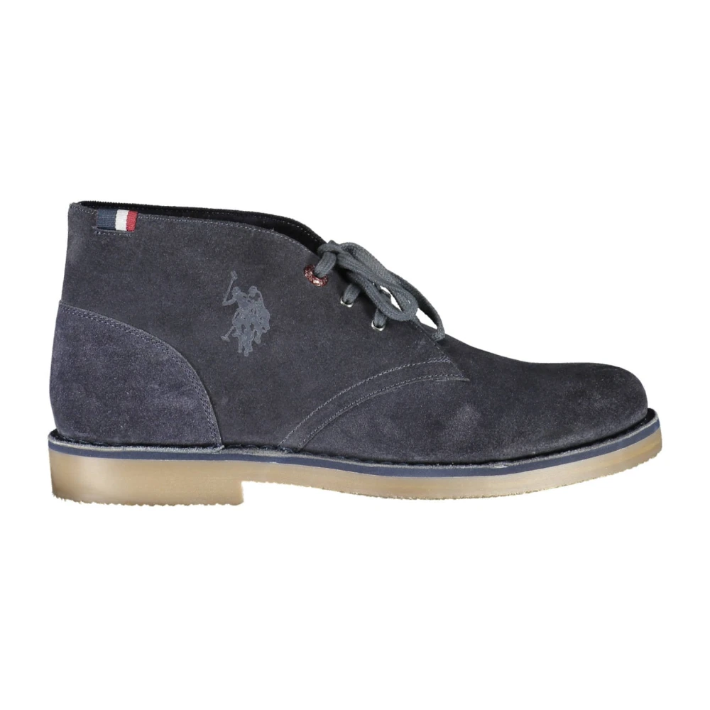 U.s. Polo Assn. , Lace-Up Boots, Male, Blue, 10 Uk, Blue Lace-Up Boots Mens Footwear