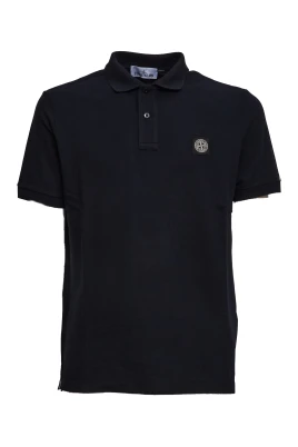 Stone Island Polo Shirts Blå S
