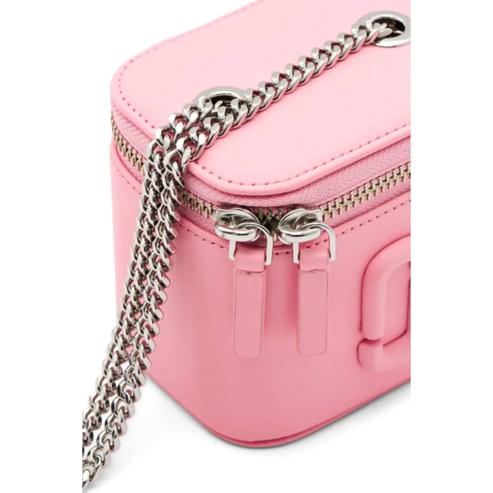 Marc Jacobs Roze Leren Schoudertas met Ketting Pink Dames