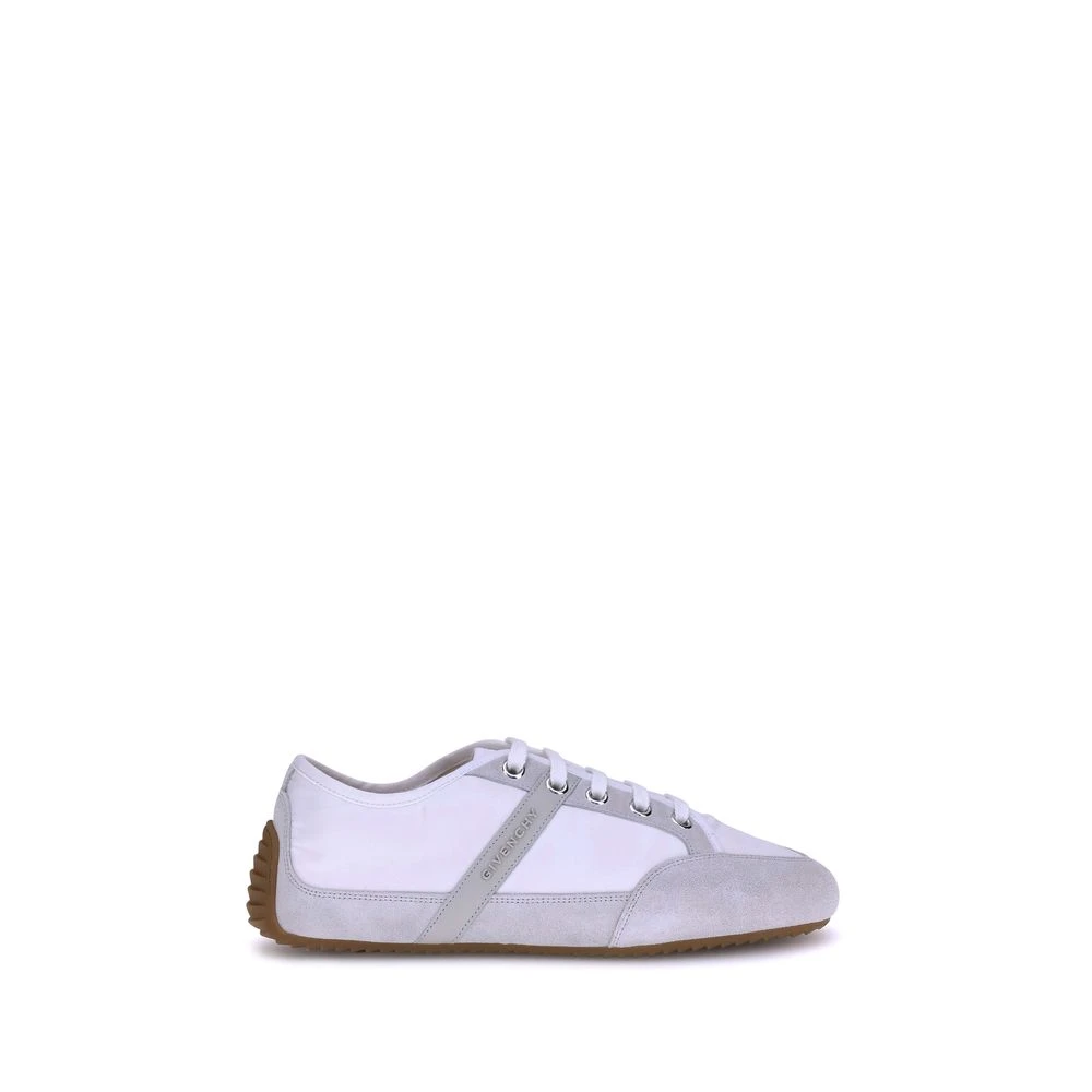 Givenchy Men's White Slim Sneakers With Nylon And Suede