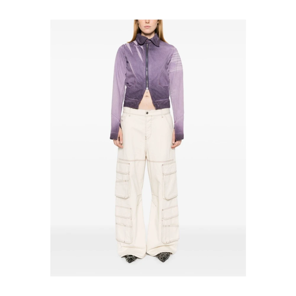 Diesel Cargo Broek in Groen D-Sire Stijl White Dames