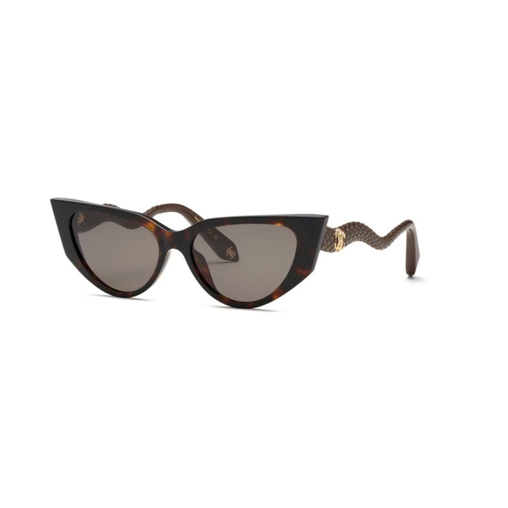 Roberto Cavalli Brown Sunglasses, Female, 56 Mm, Square Sunglasses