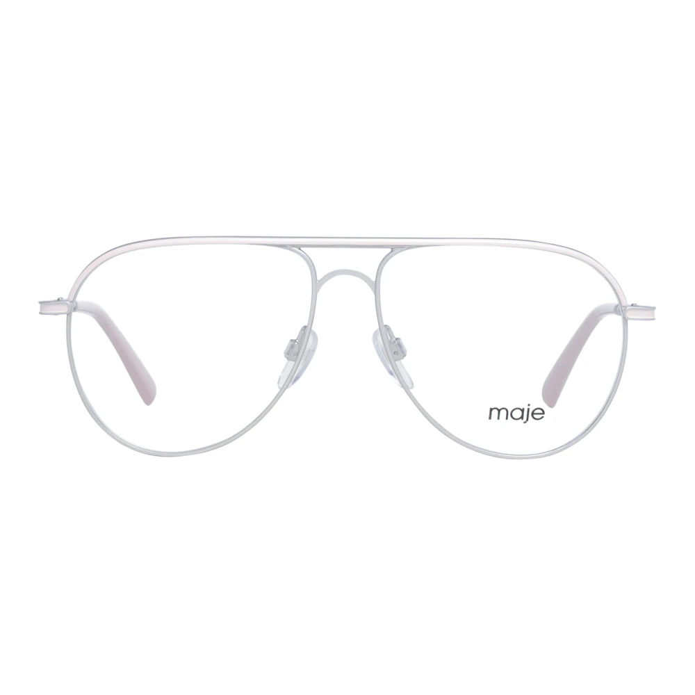 Maje Zilveren Aviator Dames Optische Frames Gray Dames