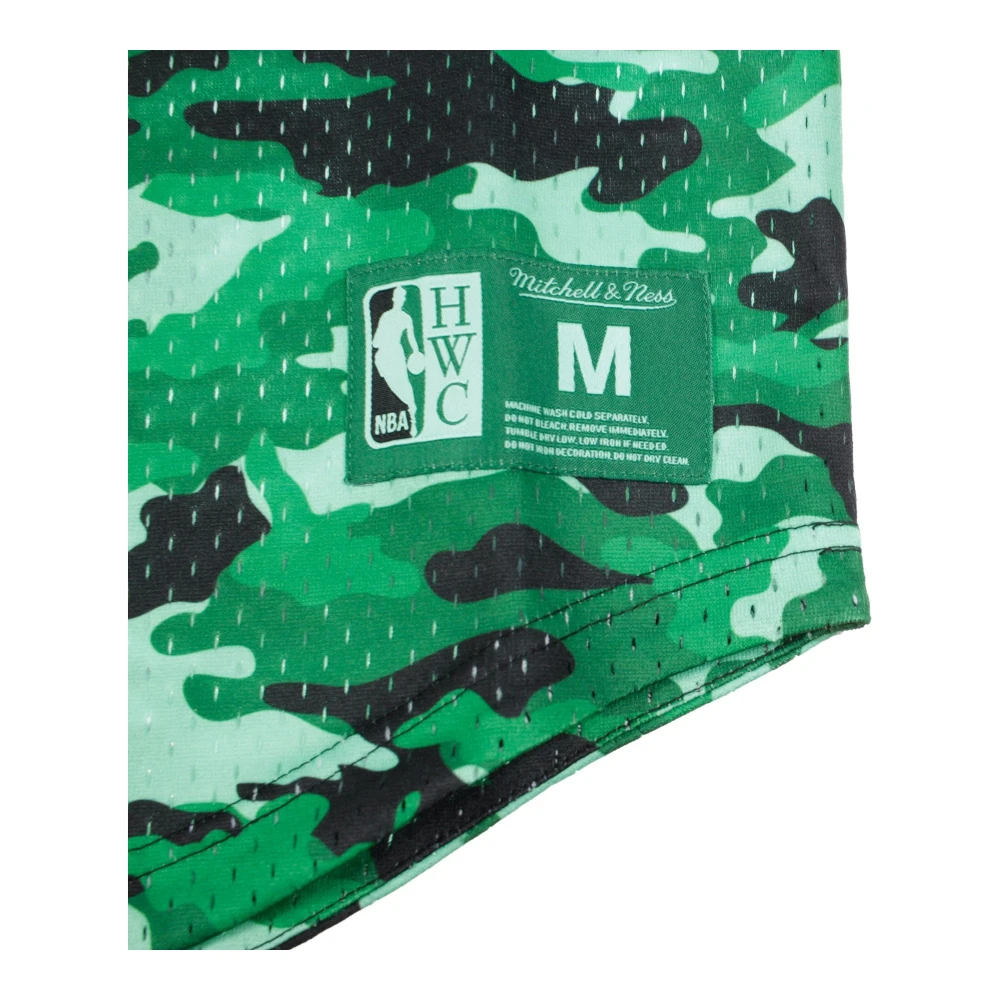 Mitchell & Ness NBA Camo V-hals Teamkleur Jas Green Heren