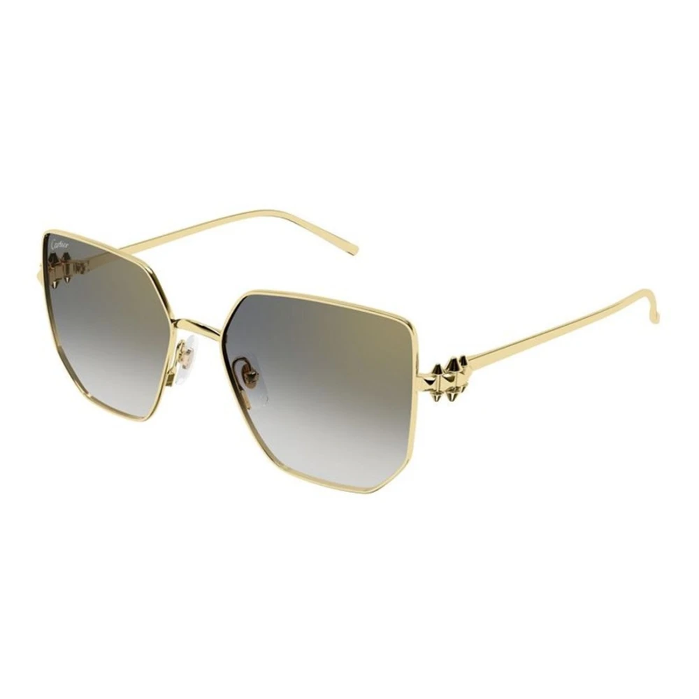 Cartier Women's Yellow Square Sunglasses