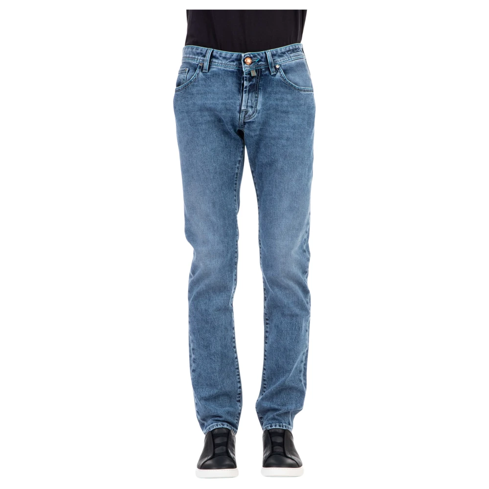 Jacob Cohën Comfortabele Denim Jeans met Unieke Details Blue Heren